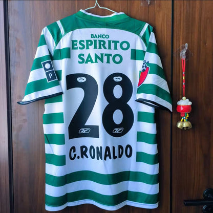 Cristiano Ronaldo #7 - Camisola retro Sporting CP 2002/03 (Home)